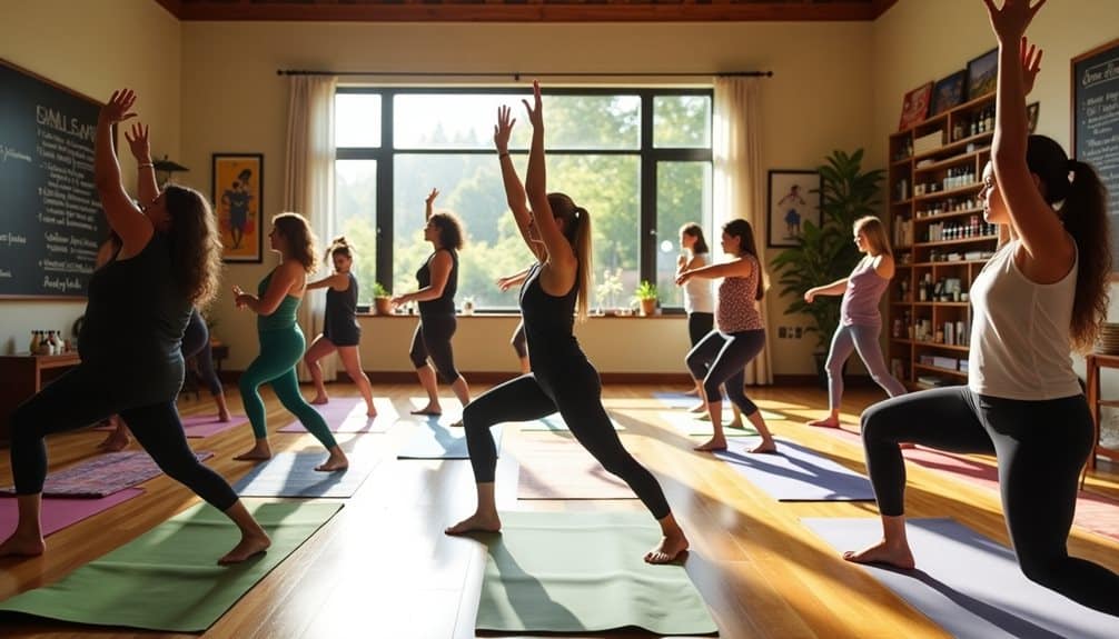 diverse yoga classes offered