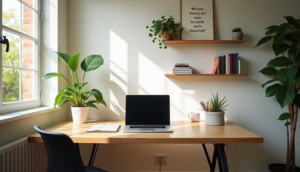 organized and ergonomic workspace